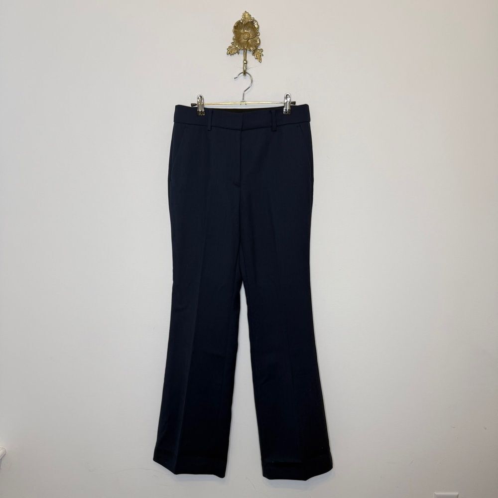 Michael Kors Navy Wool Blend Trousers 6